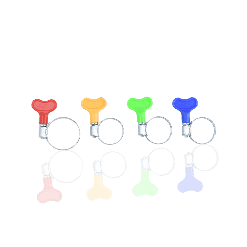 Amerikai típusú műanyag fogantyús tömlőbilincs